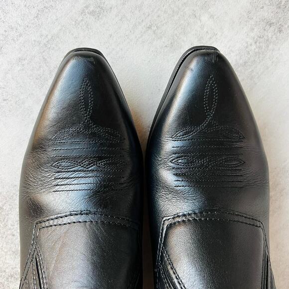 Durango Leather Ankle Cowboy Boots Western Boho Indie Festival Booties - Picture 4 of 8